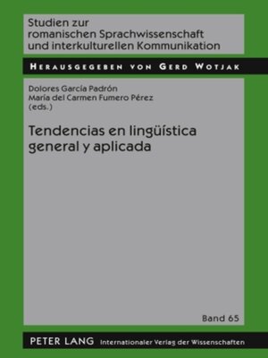 cover image of Tendencias en lingüística general y aplicada